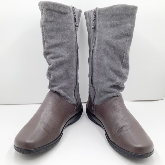 {Hotter}Mystery Suede & Leather Boots - Picture 15 of 15